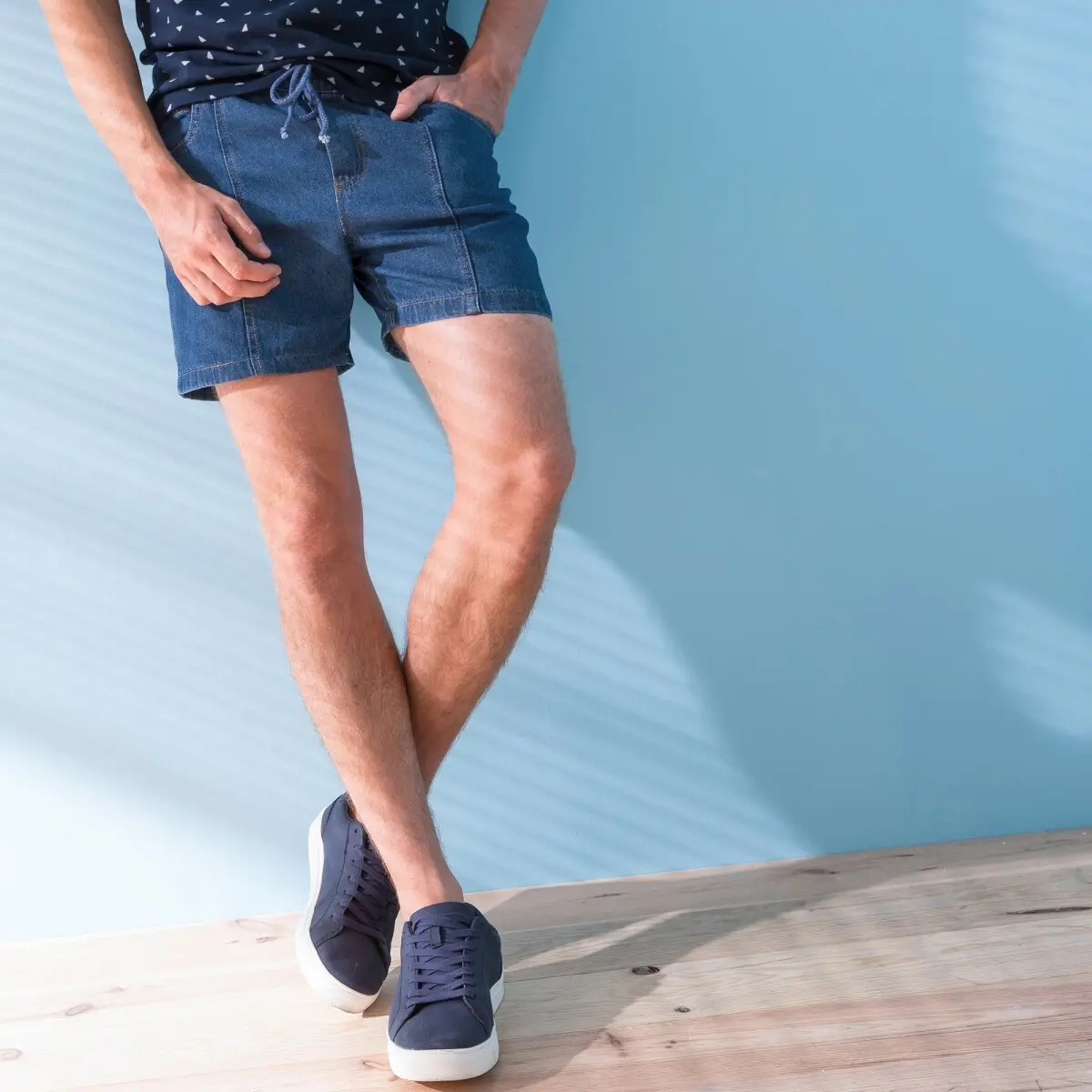 Šortky z lehkého denimu