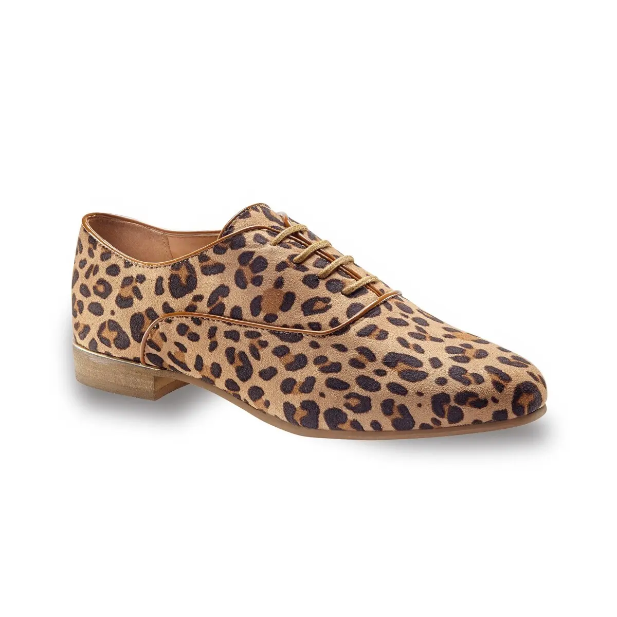 Boty derbies s leopardím vzorem