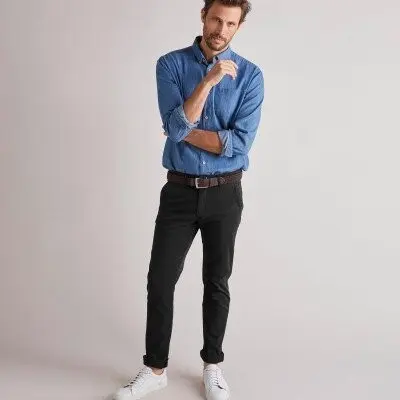 Gabardénové chino kalhoty
