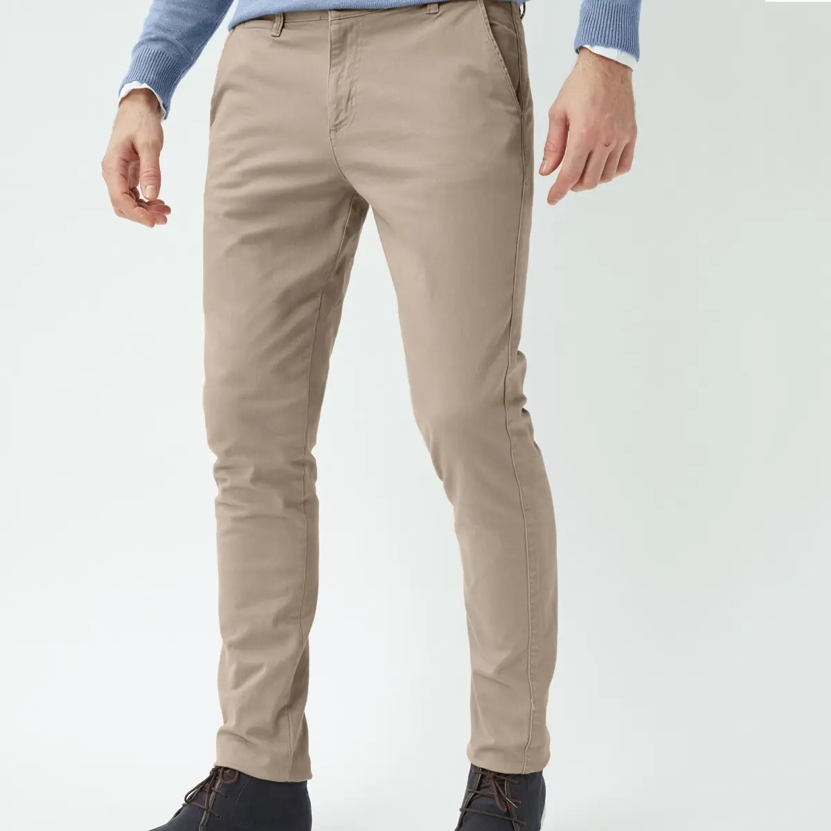 Gabardénové chino kalhoty