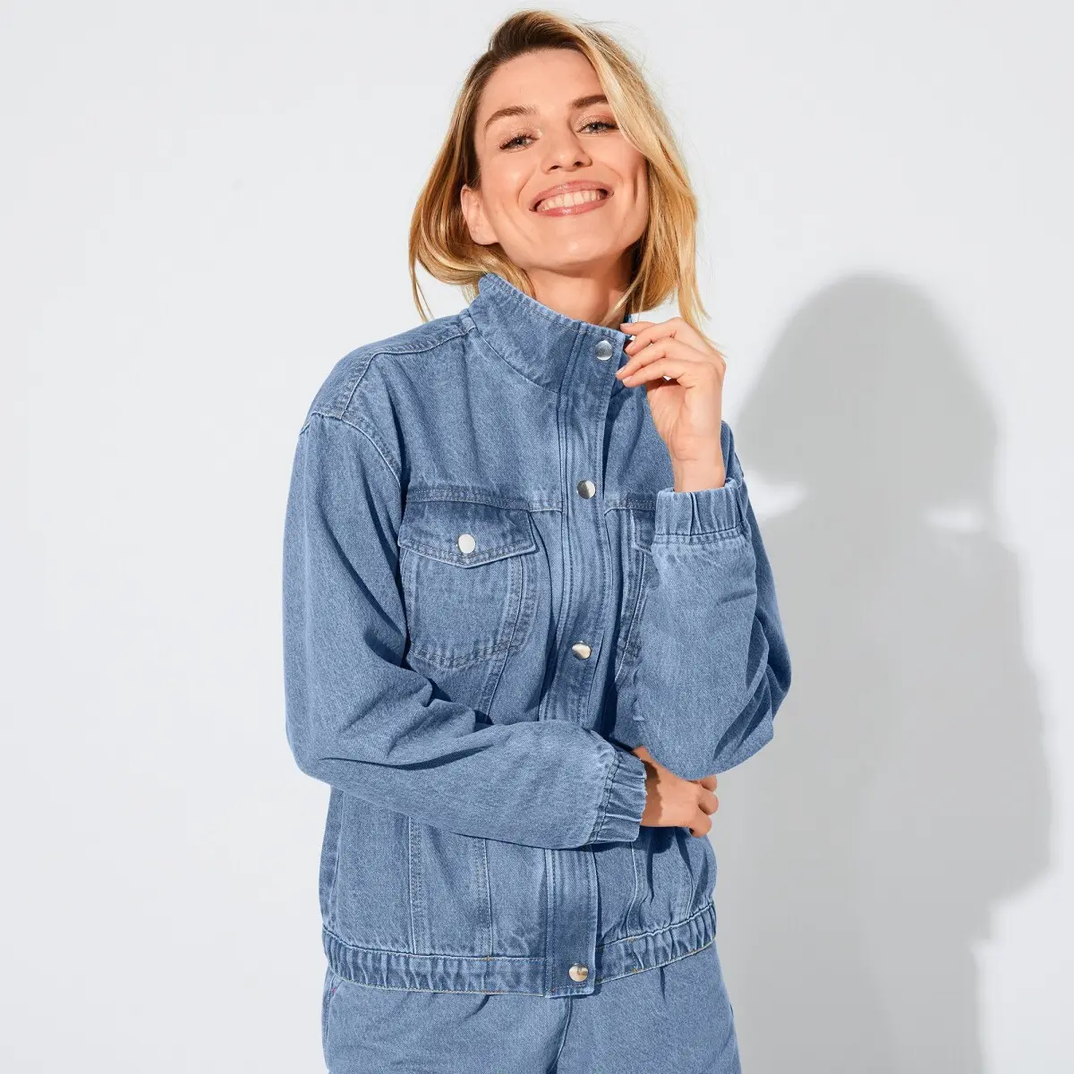 Džínová oversize bunda