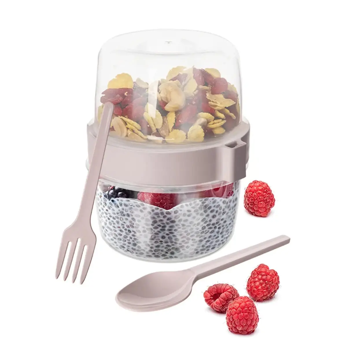 Pohár na jogurt s víčkem 400 ml