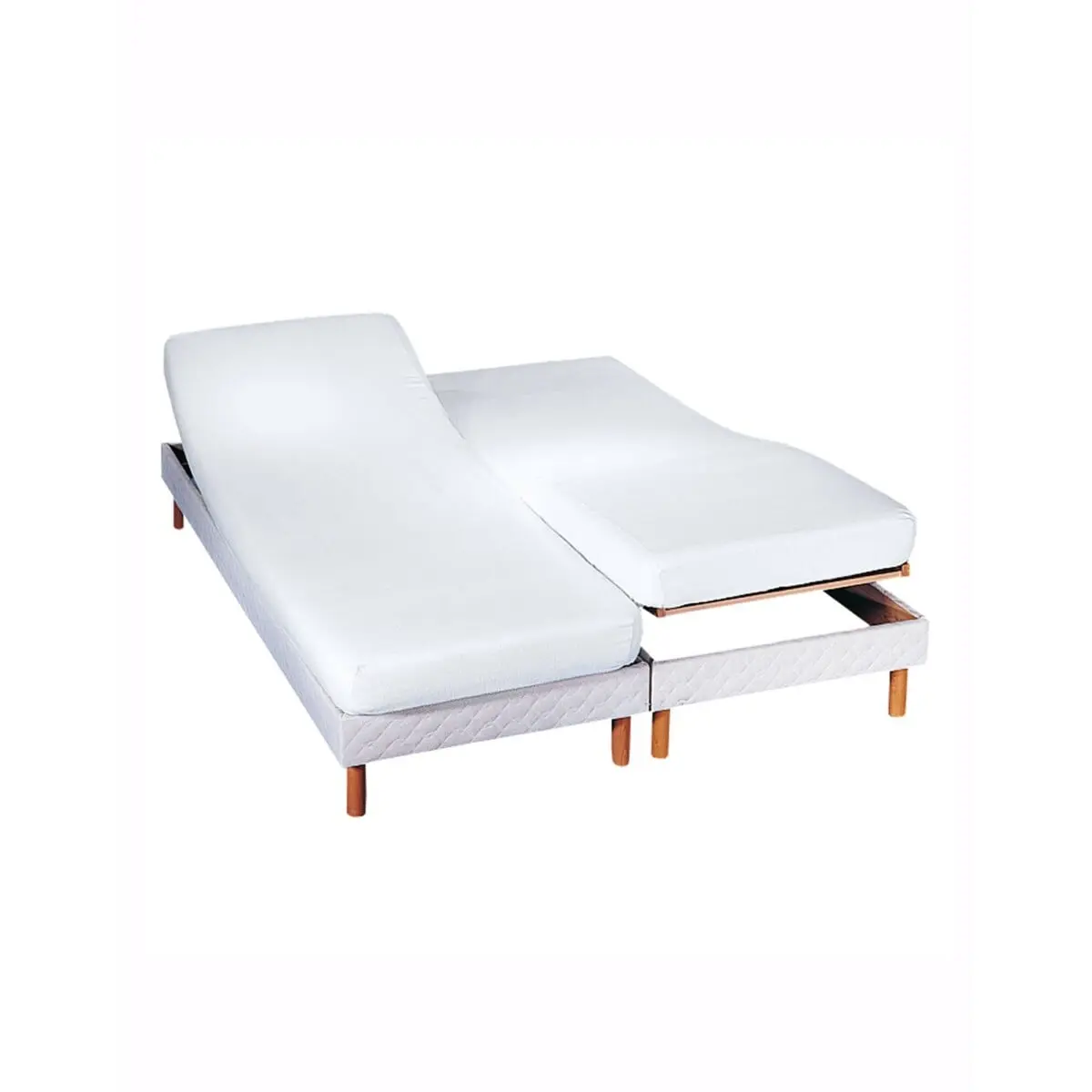 Moltonová absorpční ochrana matrace pro polohovací lůžko bílá 160 x 200 cm