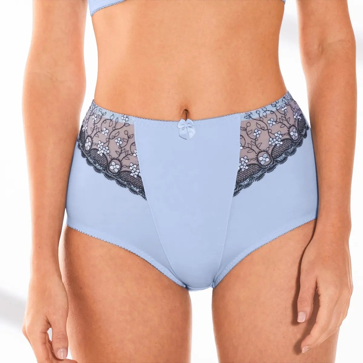 Stahující kalhotky Caminata zn. Confidence Lingerie® z mikrovlákna a vyšívaného tylu