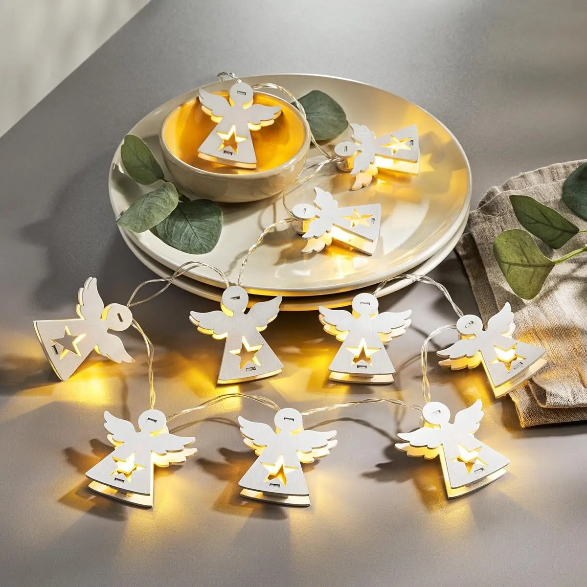 LED světelný řetěz Andělé