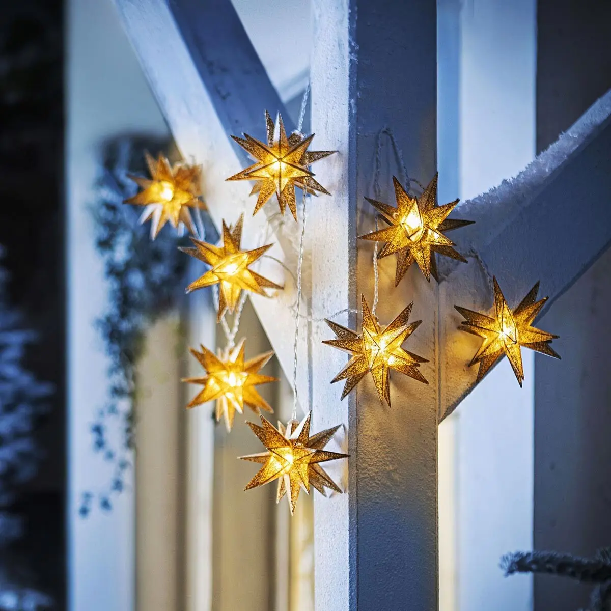 Weltbild LED Světelný řetěz Hvězdy, zlatý