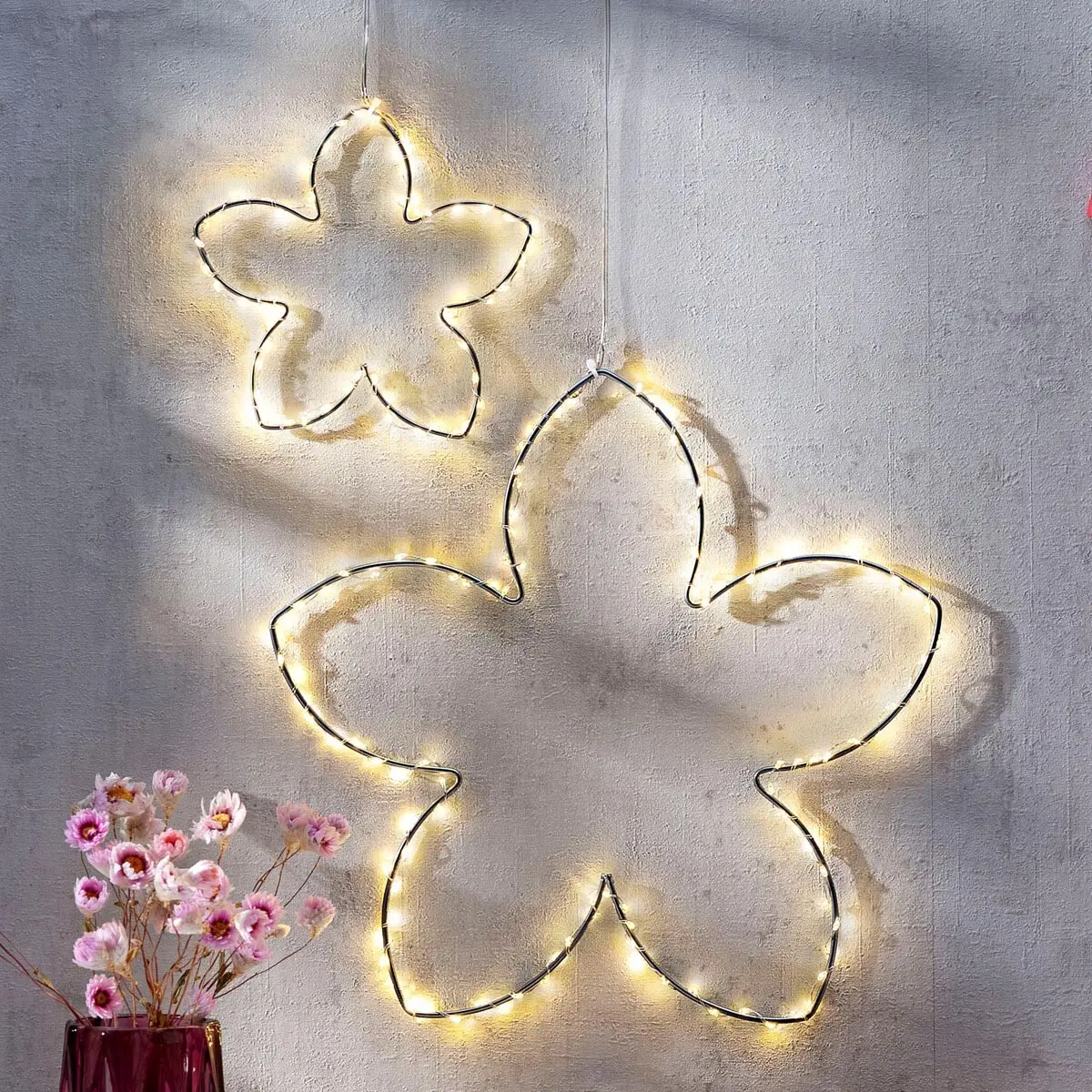Weltbild LED závěsné dekorace Flor, sada 2 ks