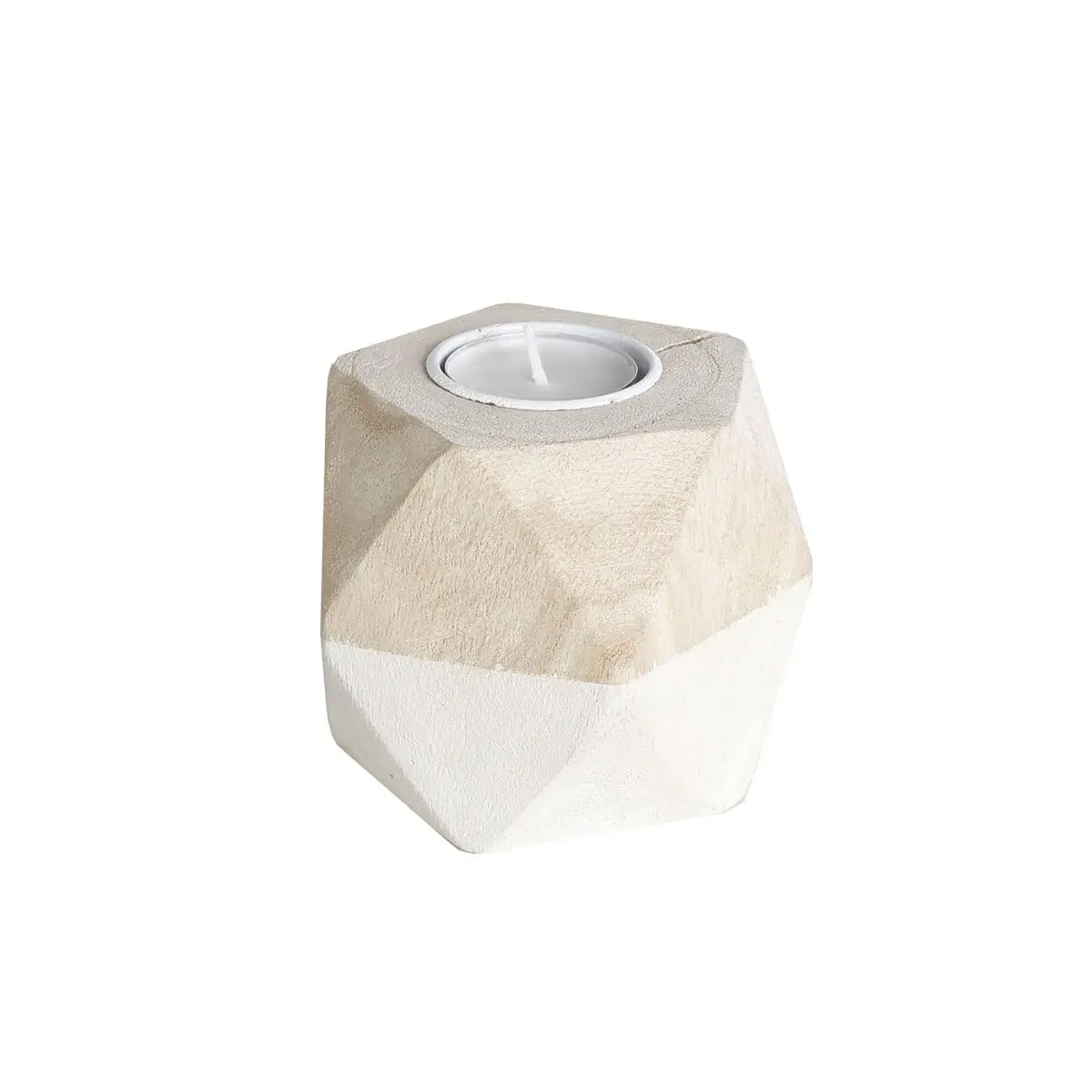 Dřevěný svícen Origami