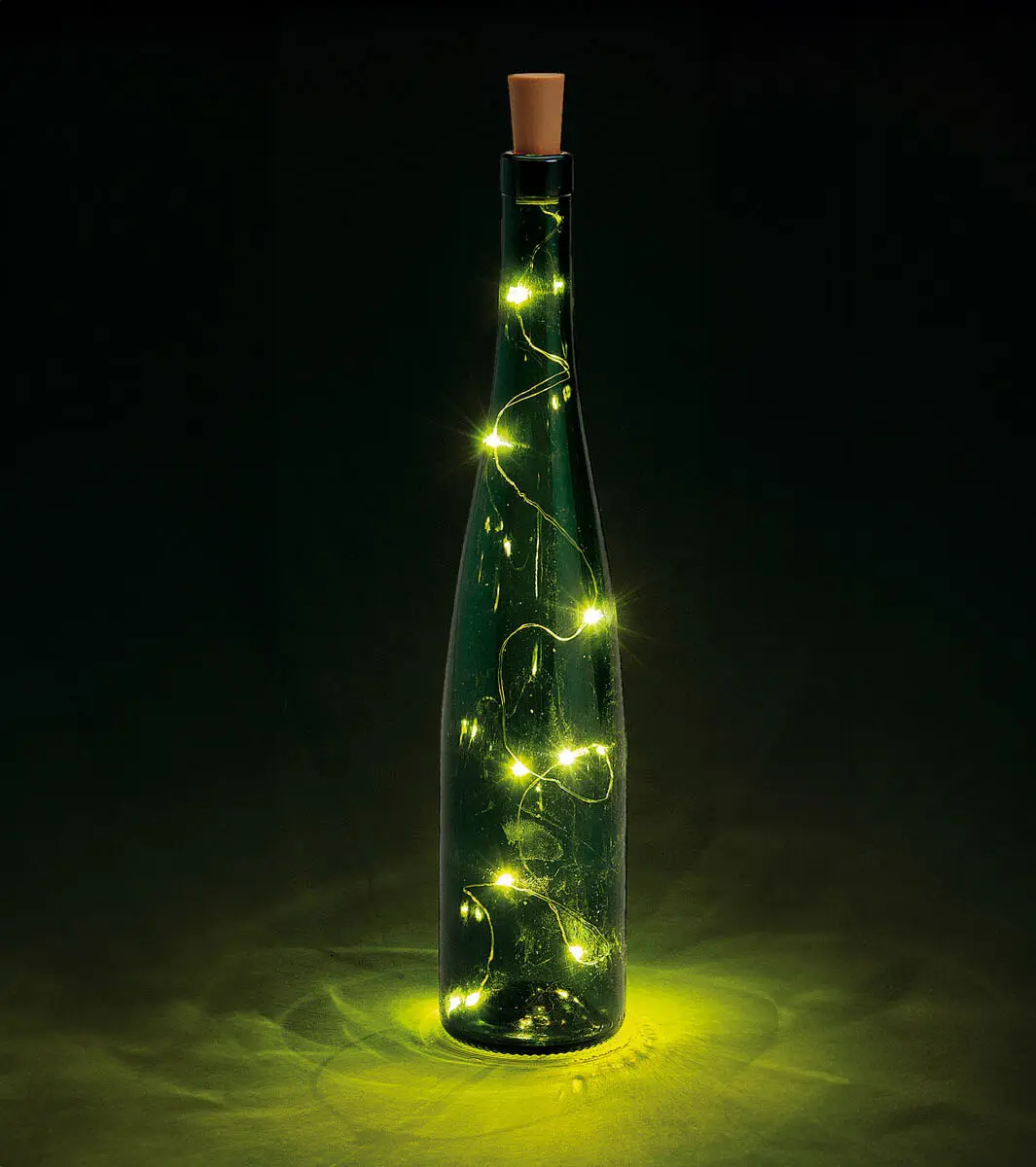 LED osvětlení do lahve zátka