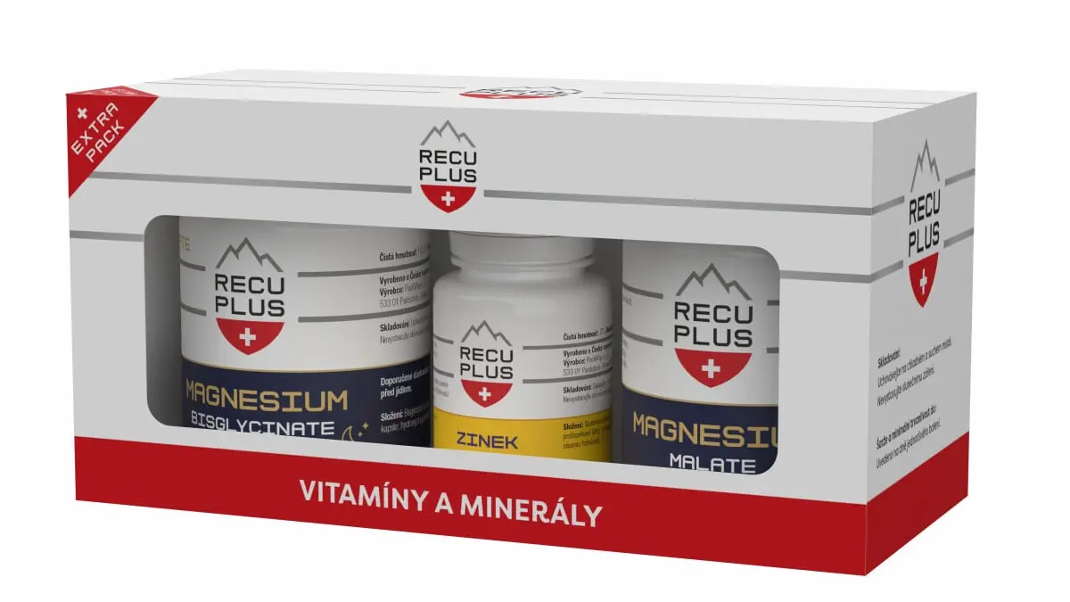 RECUPLUS Magnesium Bisglycinate + Malate, Zinek