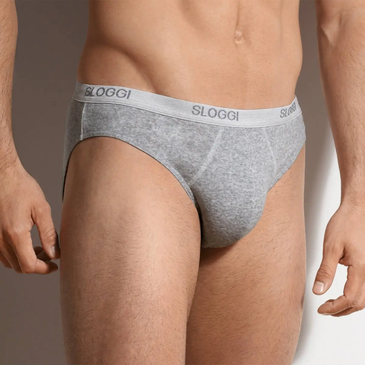 Sada 3 slipů mini Sloggi® Basic šedý melír 79/84 (S)