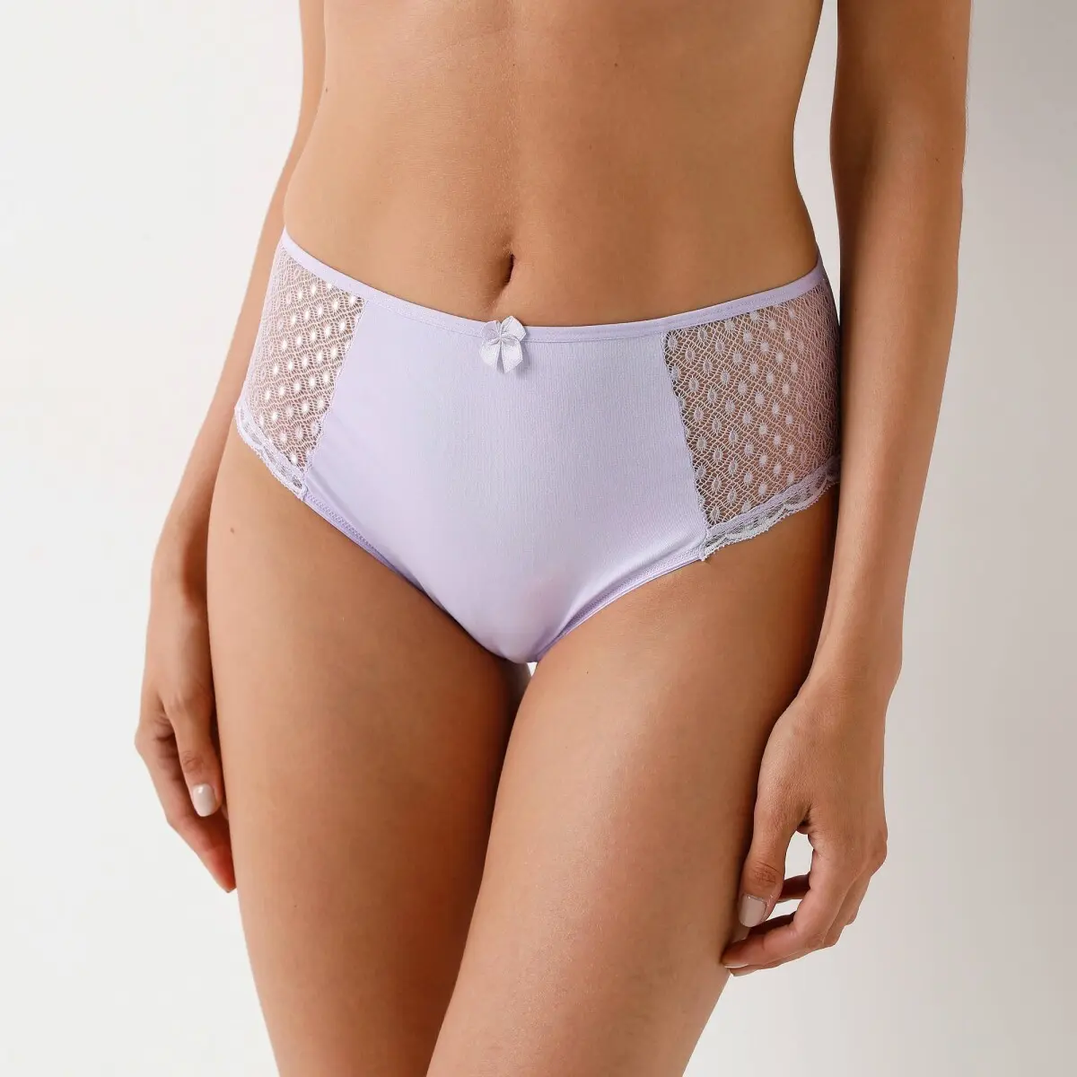 Sada 4 kalhotek maxi Tropea zn. Confidence Lingerie® ze strečového žerzeje s krajkou a potiskem