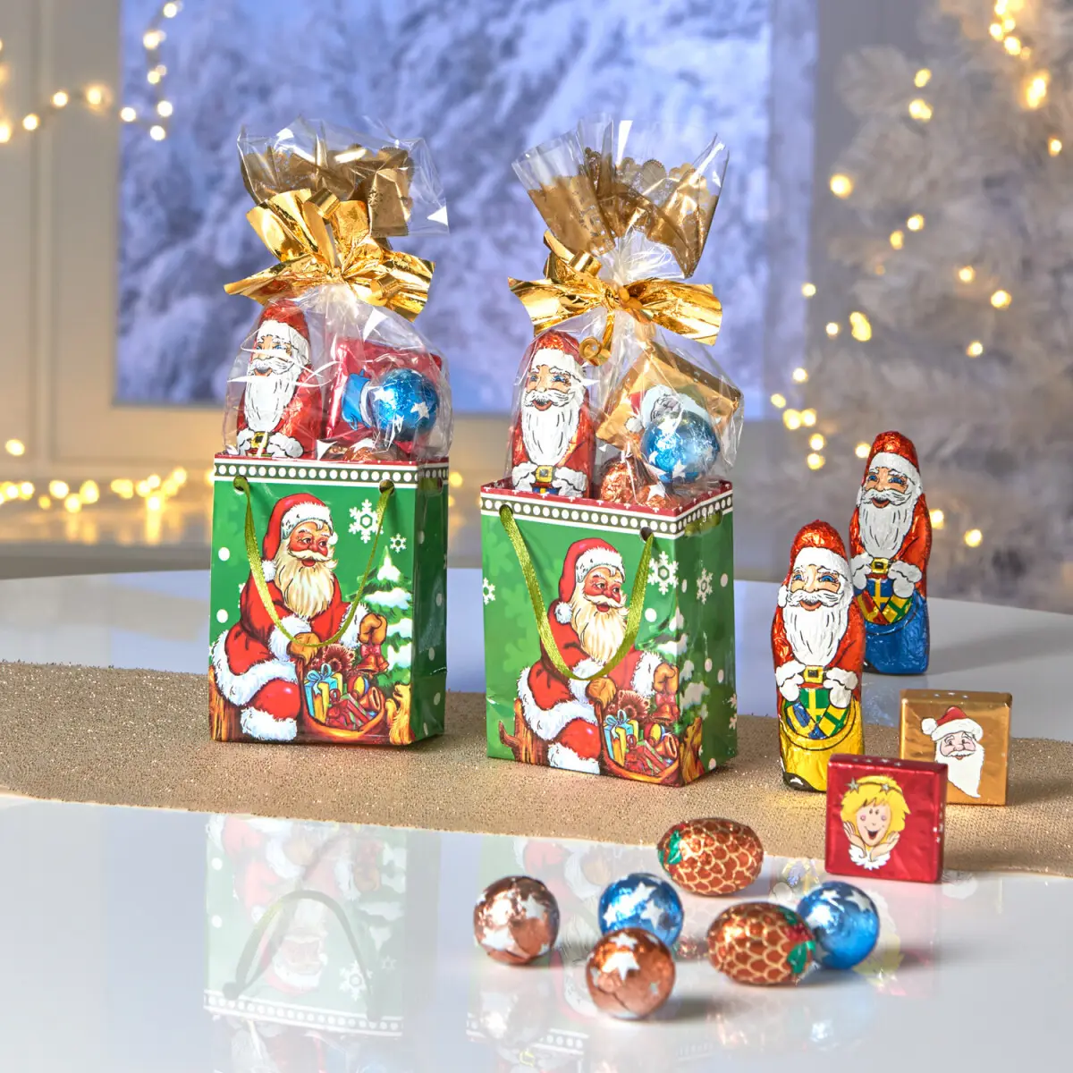 2 dárkové tašky Santa Claus