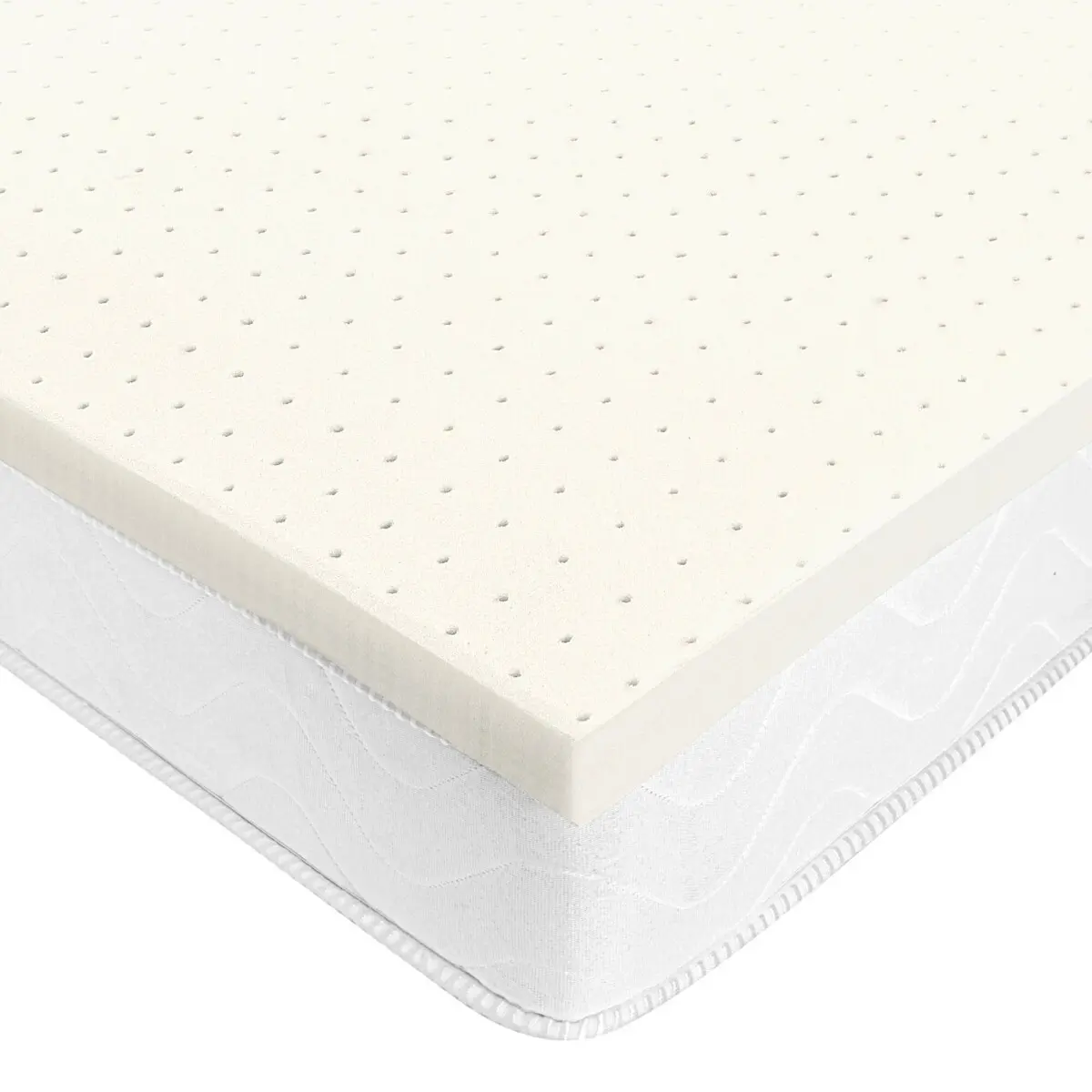 Latexová vrchní matrace pro optimální ventilaci bílá