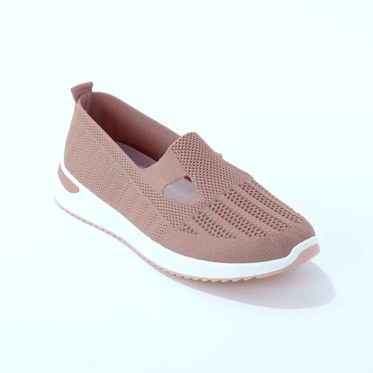 Nazouvací slip-on tenisky světle růžová