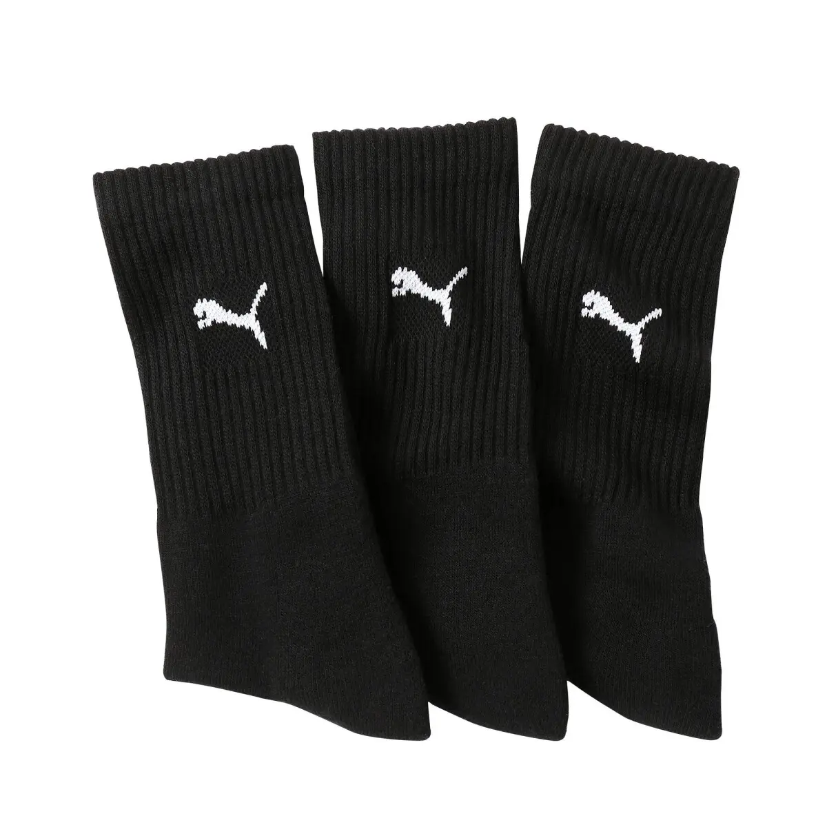 Sada 3 párů ponožek PUMA Crew černá