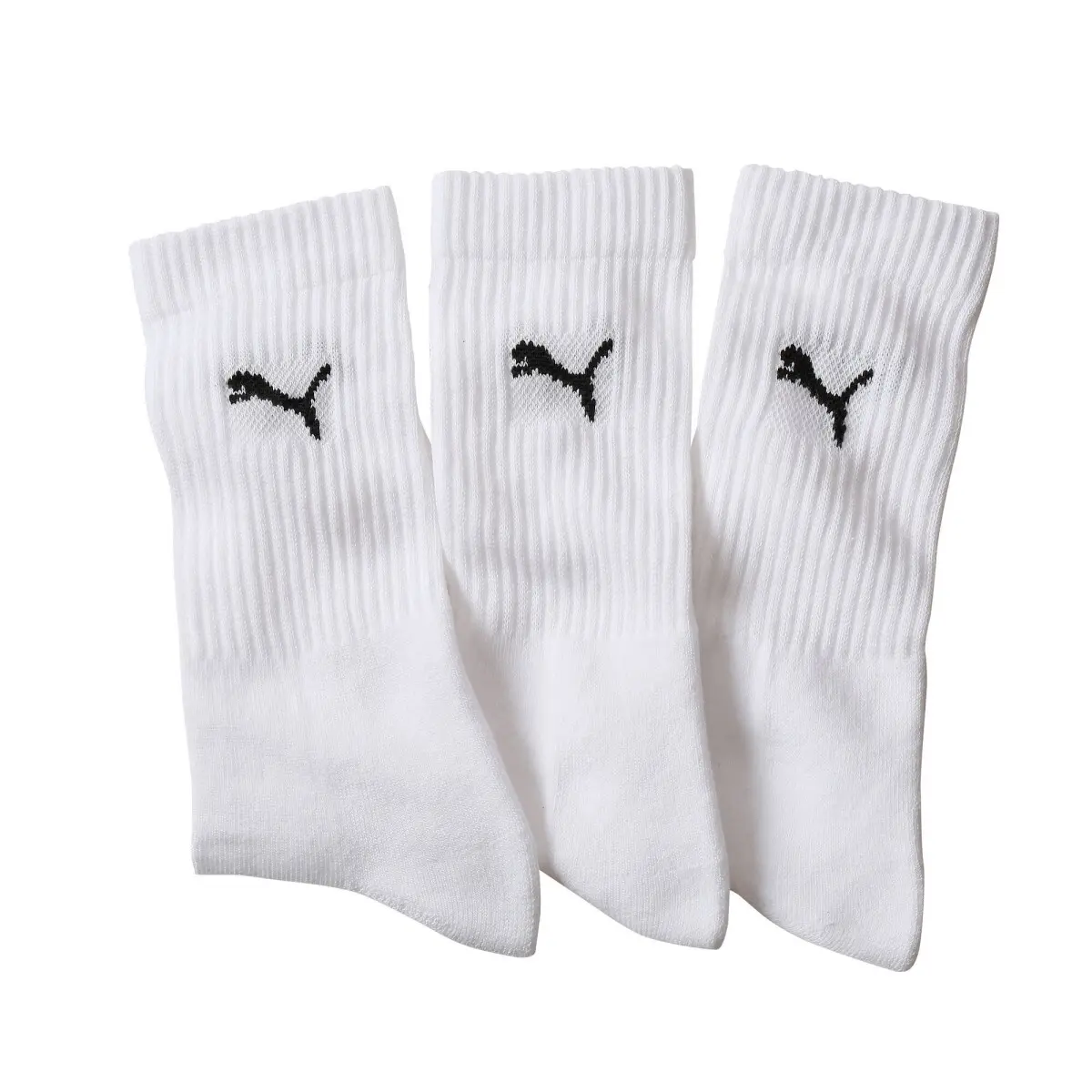 Sada 3 párů ponožek PUMA Crew bílá 39/42