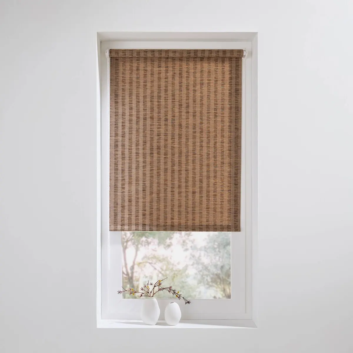 Roleta s efektem bambusu dřevo 32x150 cm