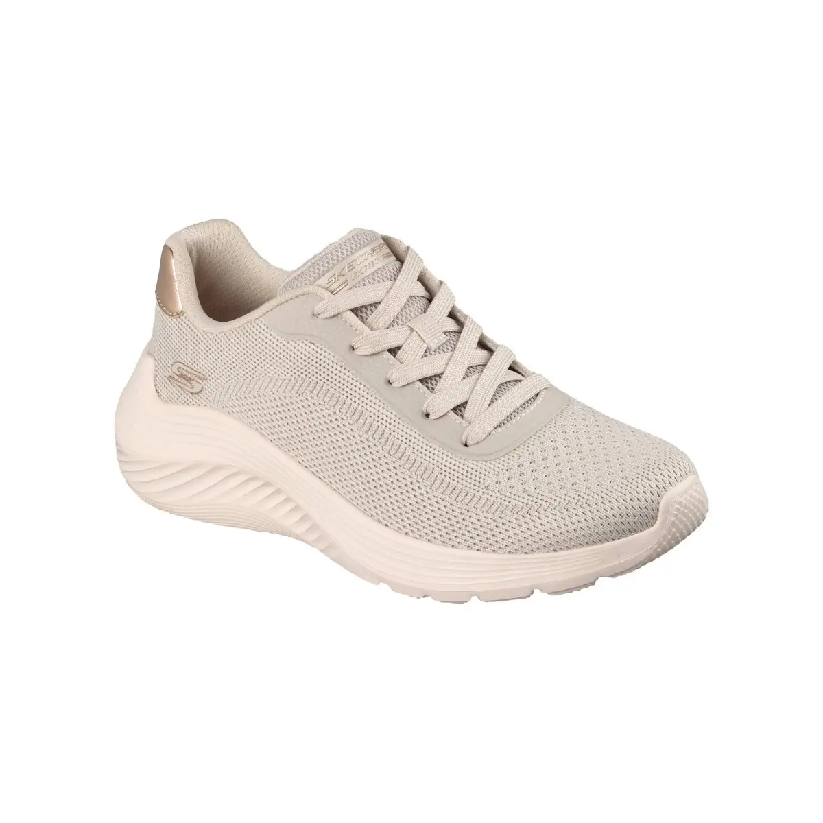 Tenisky ze síťoviny Bobs Squad Waves - Current Look Skechers® béžová