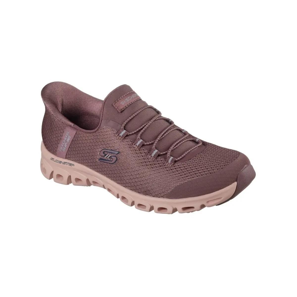 Tenisky ze síťoviny Slip-In Glide-Step - Vibey de Skechers® starorůžová