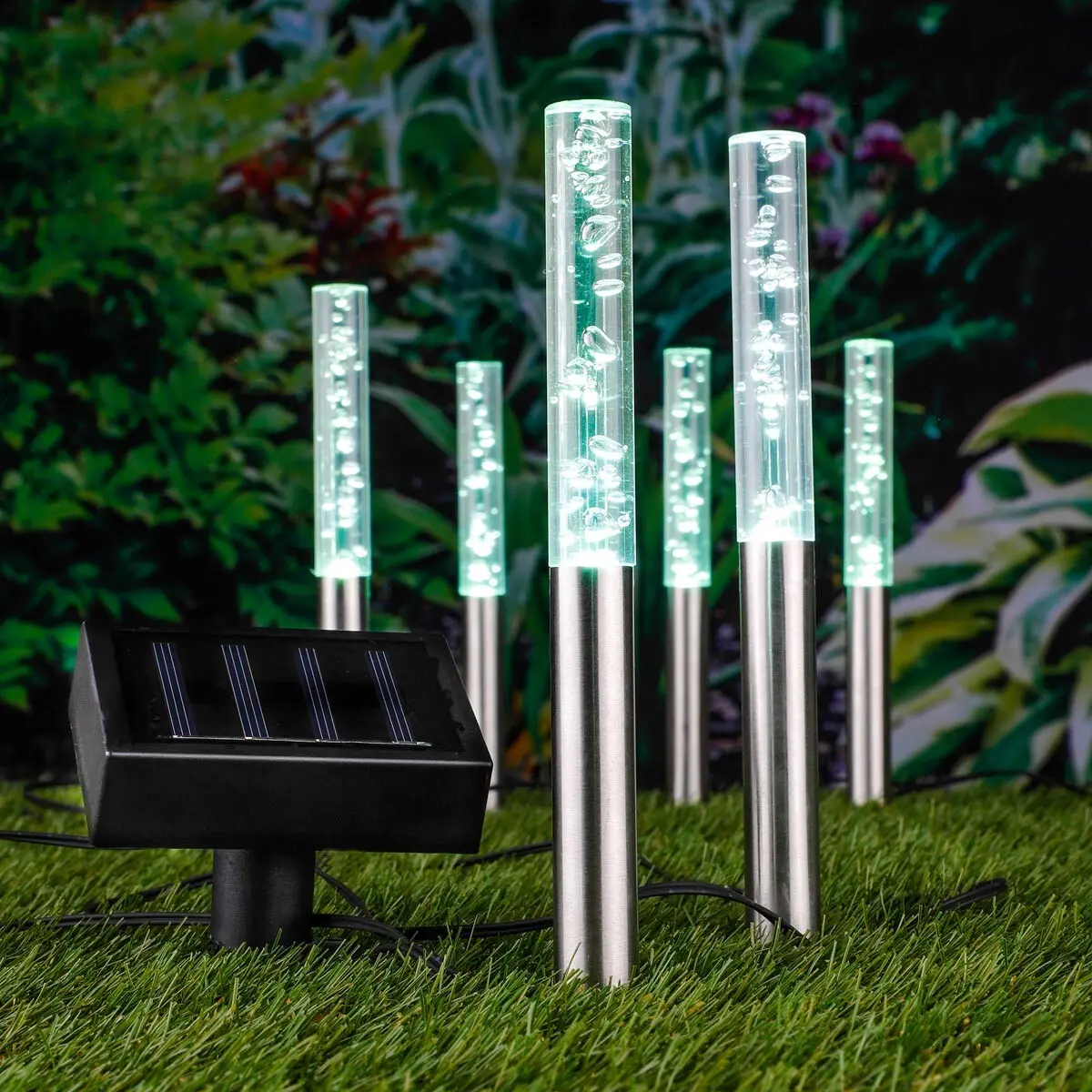 Solární LED světlo Bubbles, sada 6 ks