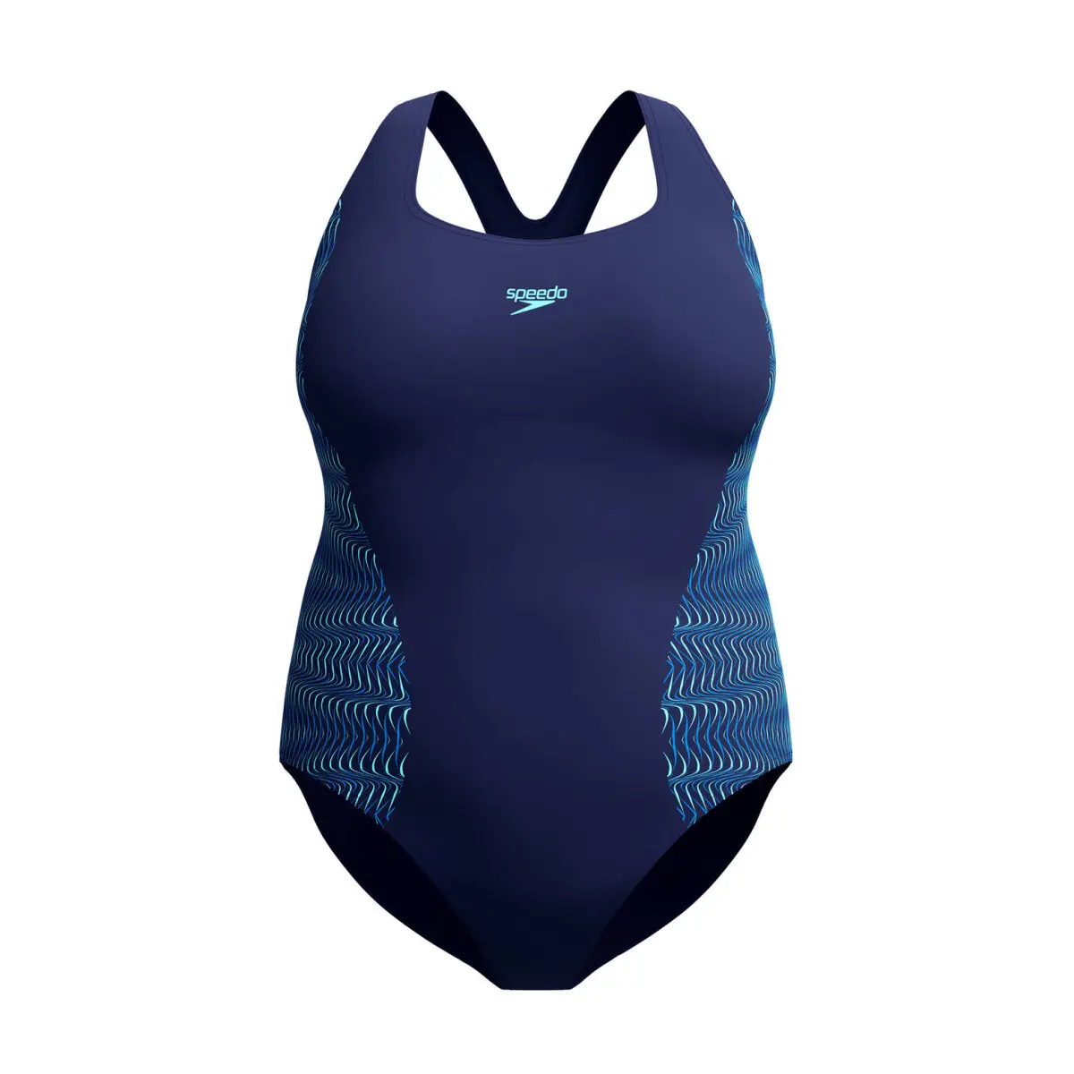 Jednodílné plavky Medalist Speedo®, větší velikosti nám.modrá/modrá