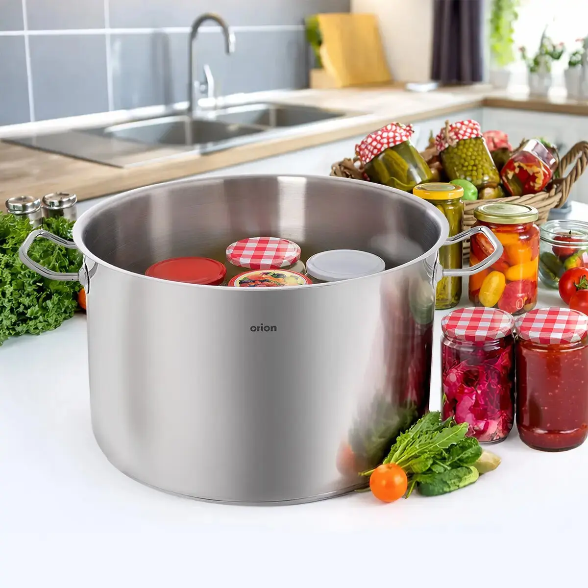 Zavařovací hrnec s poklicí STOCK, 22 l