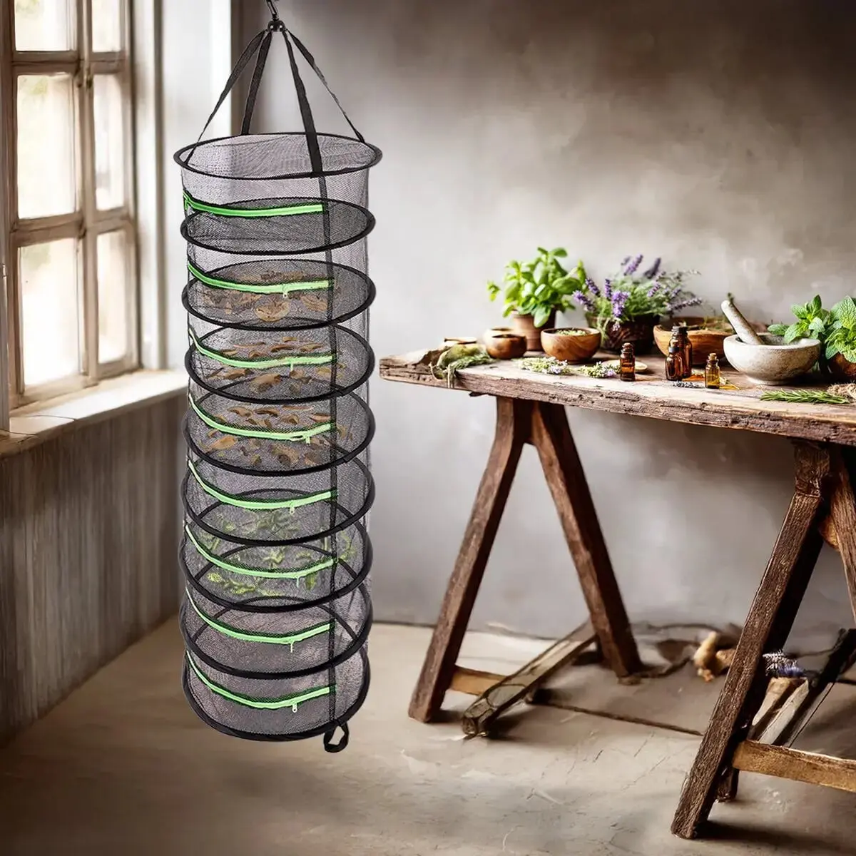 Síť na sušení závěsná, 8 pater, průměr  41 cm