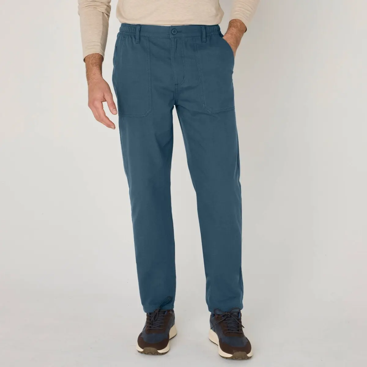 Workwear kalhoty z plátna canvas ocelově modrá