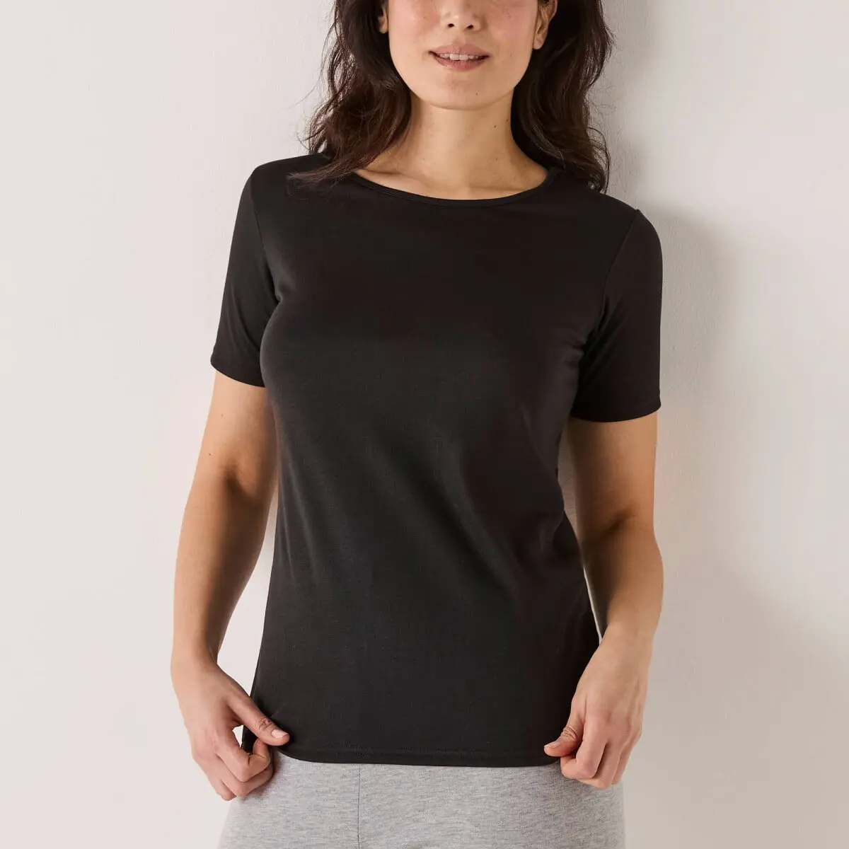 Termo tričko Thermoperle® s krátkými rukávy černá
