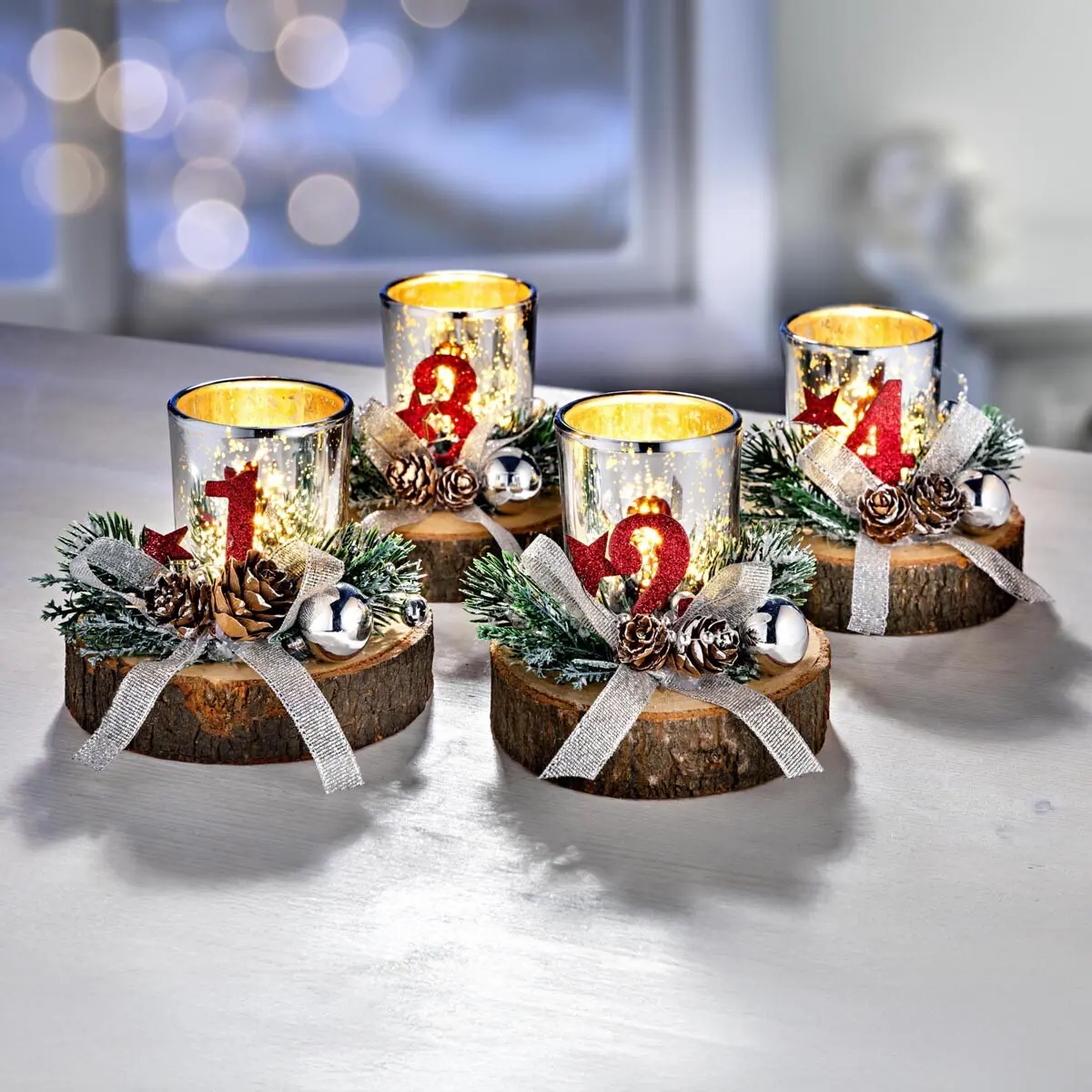 G. Wurm Adventní svícny, sada 4 ks