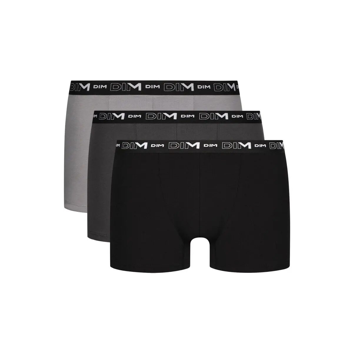 Sada 3 boxerek Dim® černá+šedá
