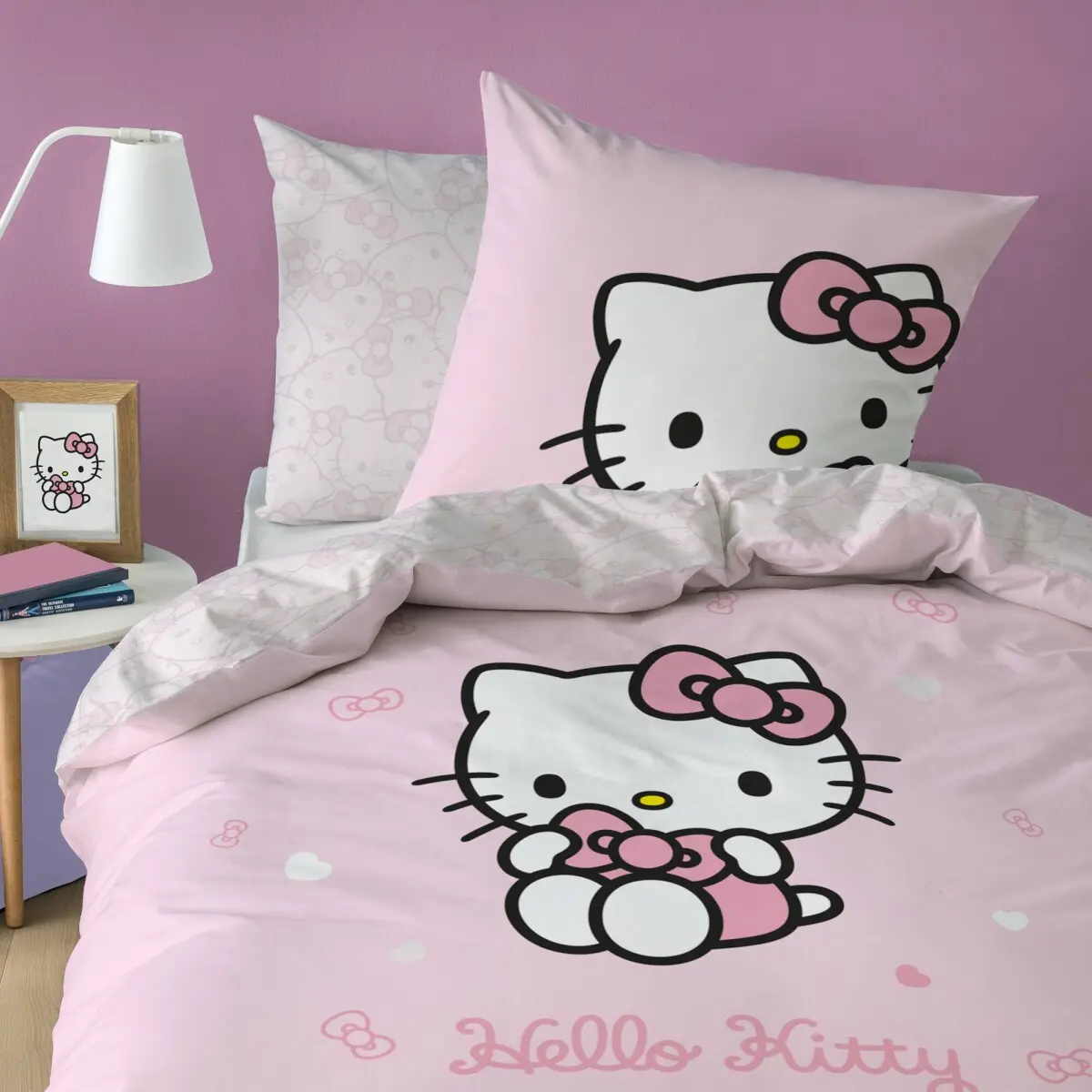 Povlečení Hello Kitty Cute®, bavlna růžová