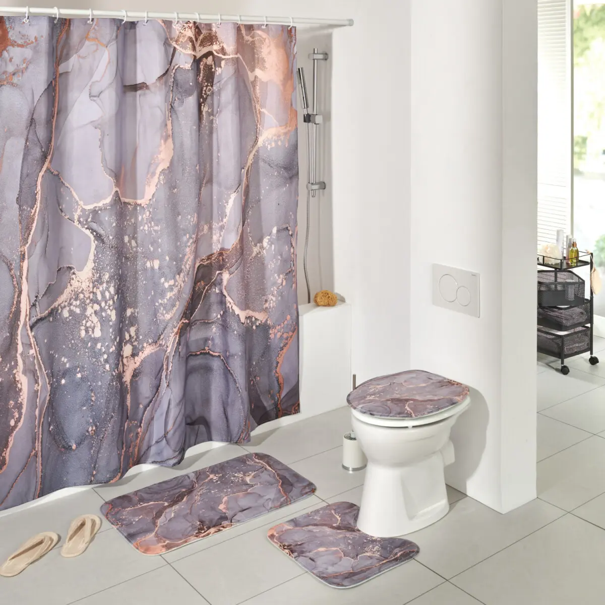 4dílná koupelnová souprava Marble
