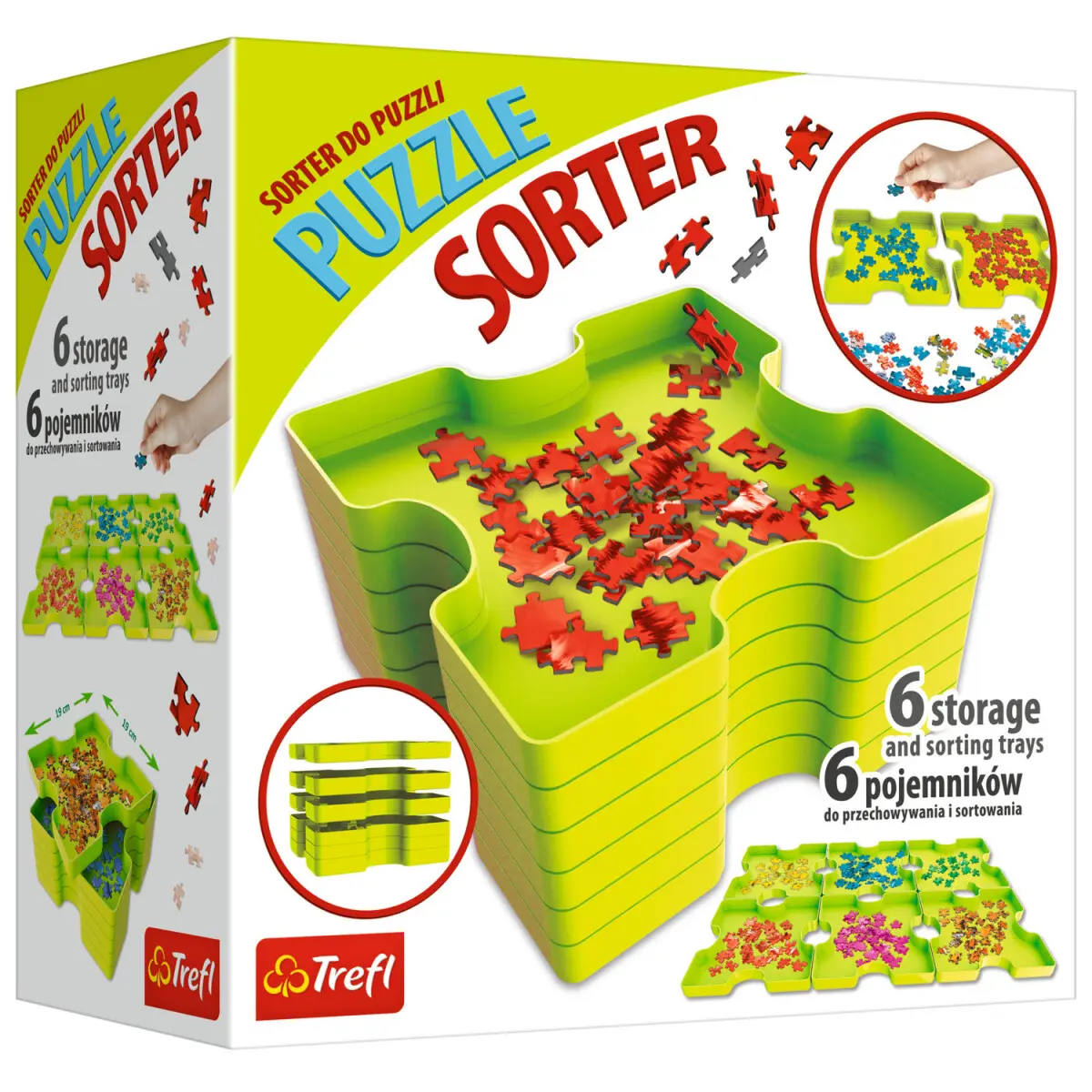 6 třídicích misek na puzzle
