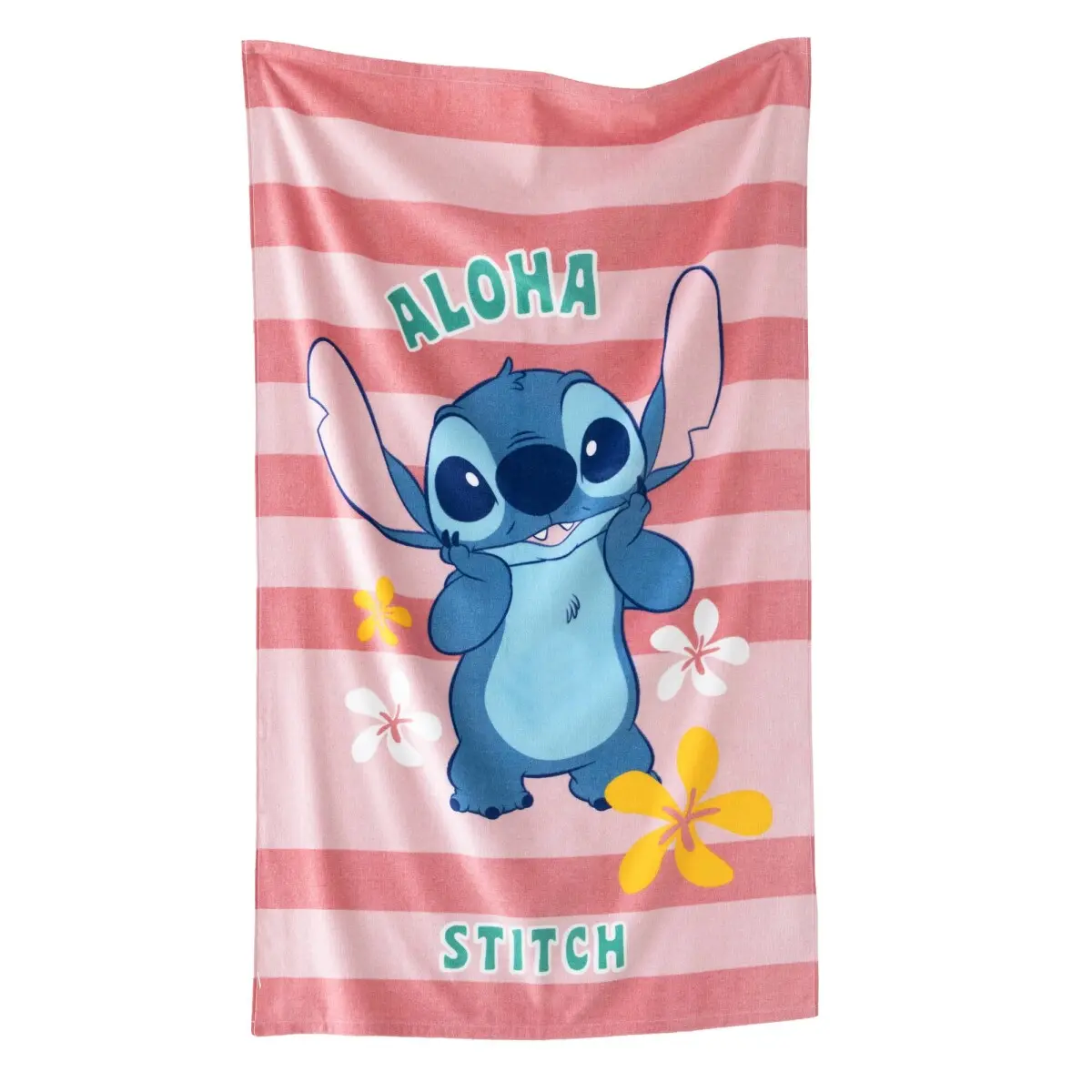 Dětská osuška Stitch®, froté a velur 320g/m1 růžová