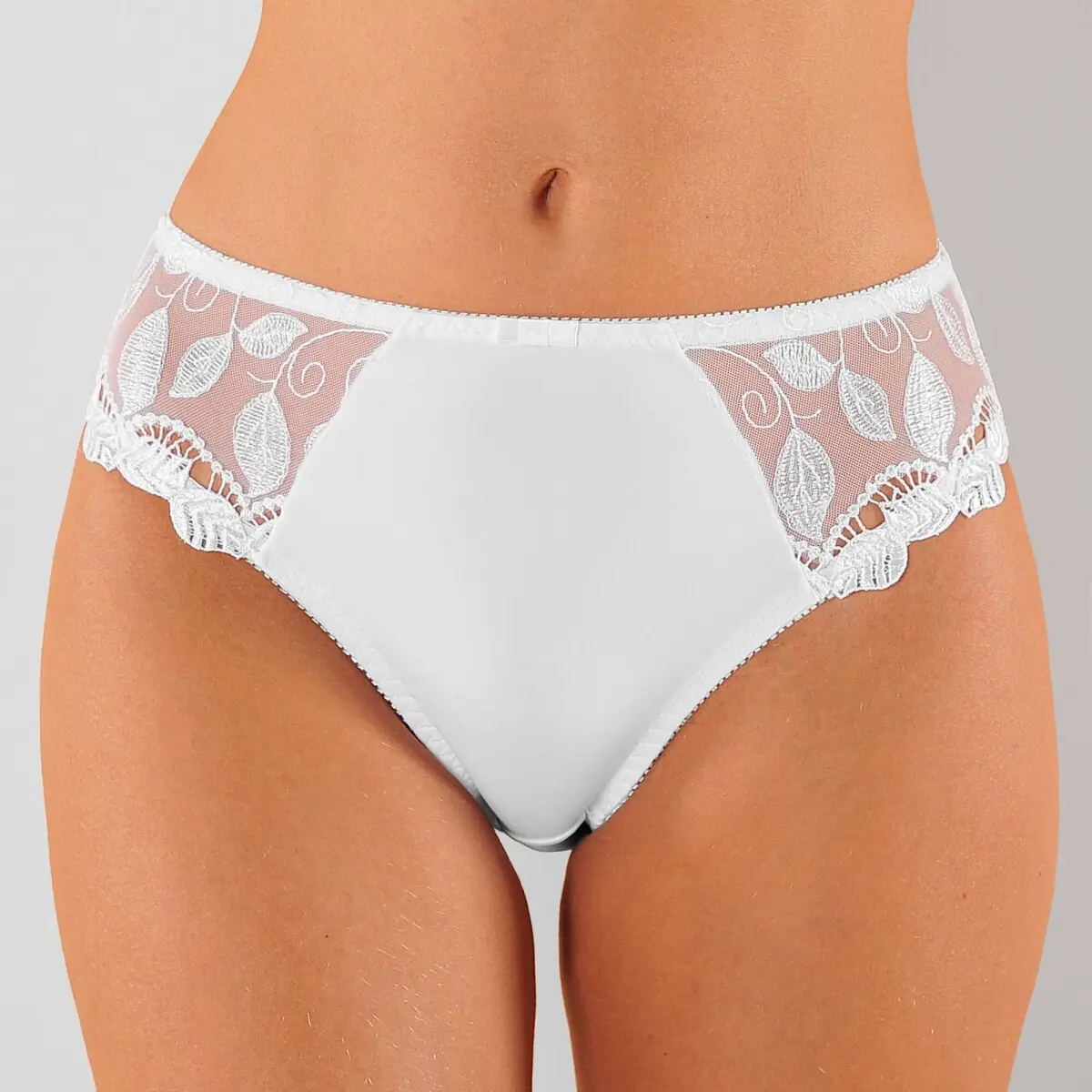 Sada 2 klasických kalhotek Rima zn. Confidence Lingerie® z mikrovlákna a vyšívaného tylu