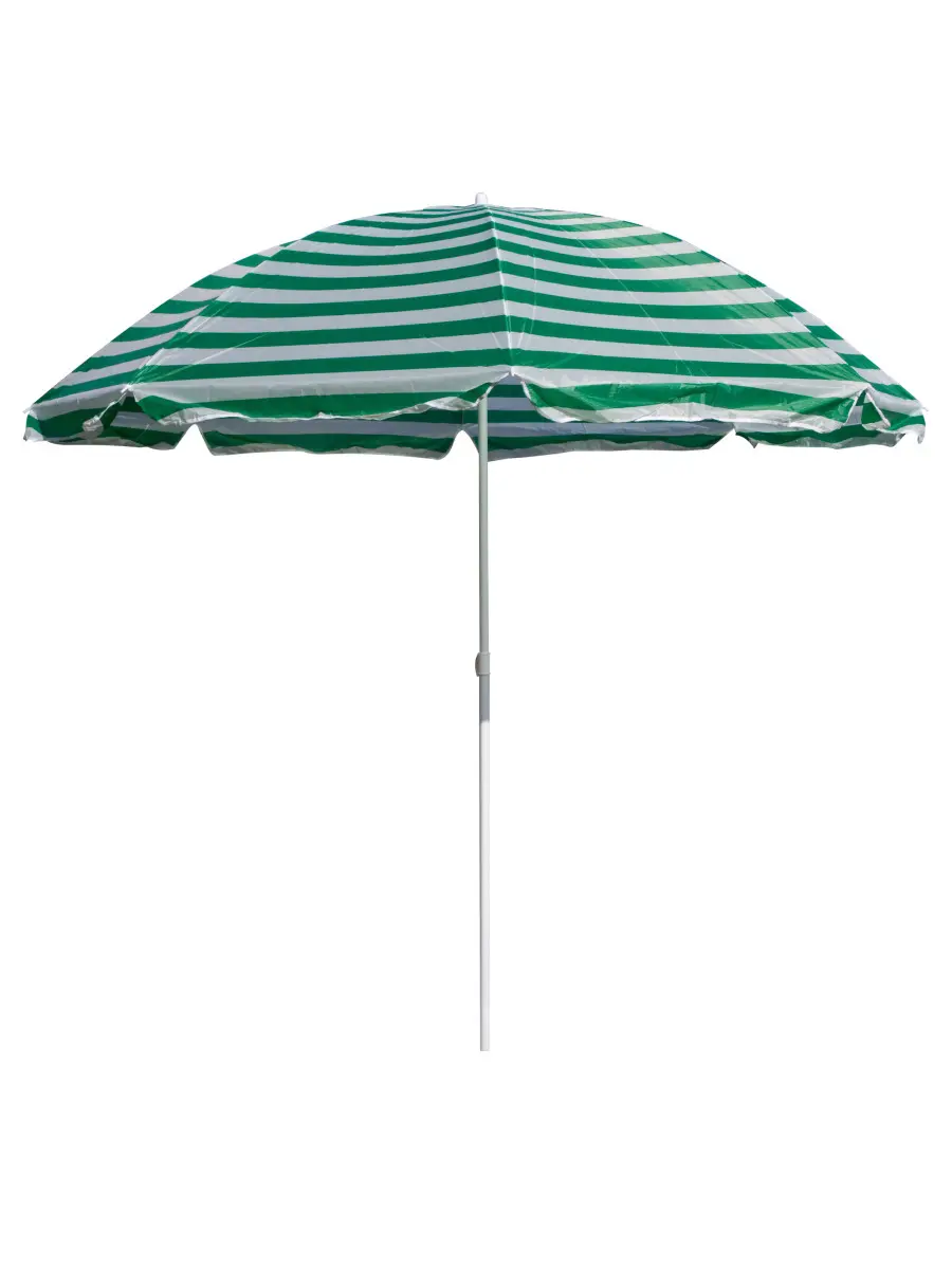 Slunečník plážový 230 cm, Happy Green, zelené pruhy