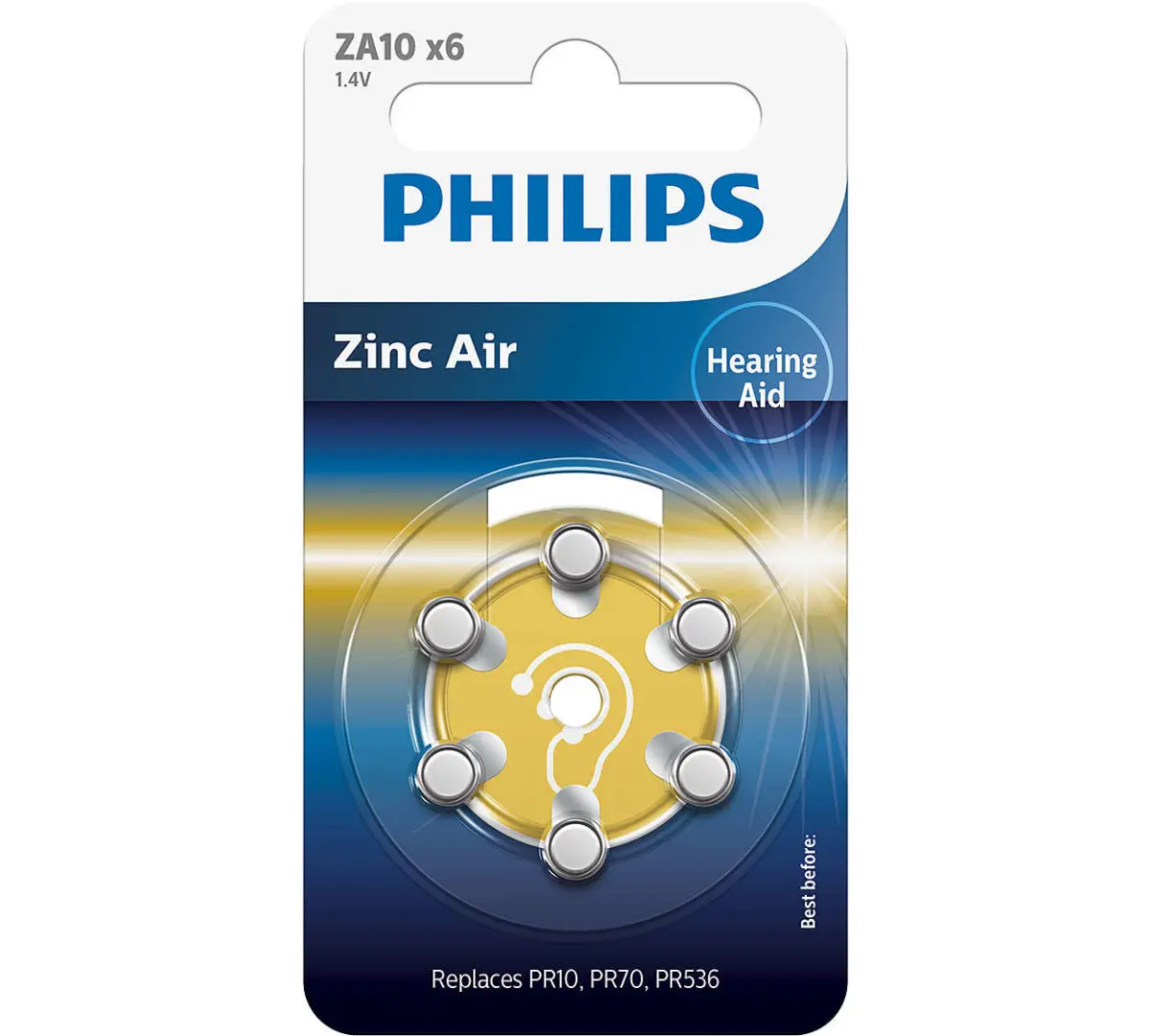 Baterie do naslouchadel PHILIPS ZA10B6A/00