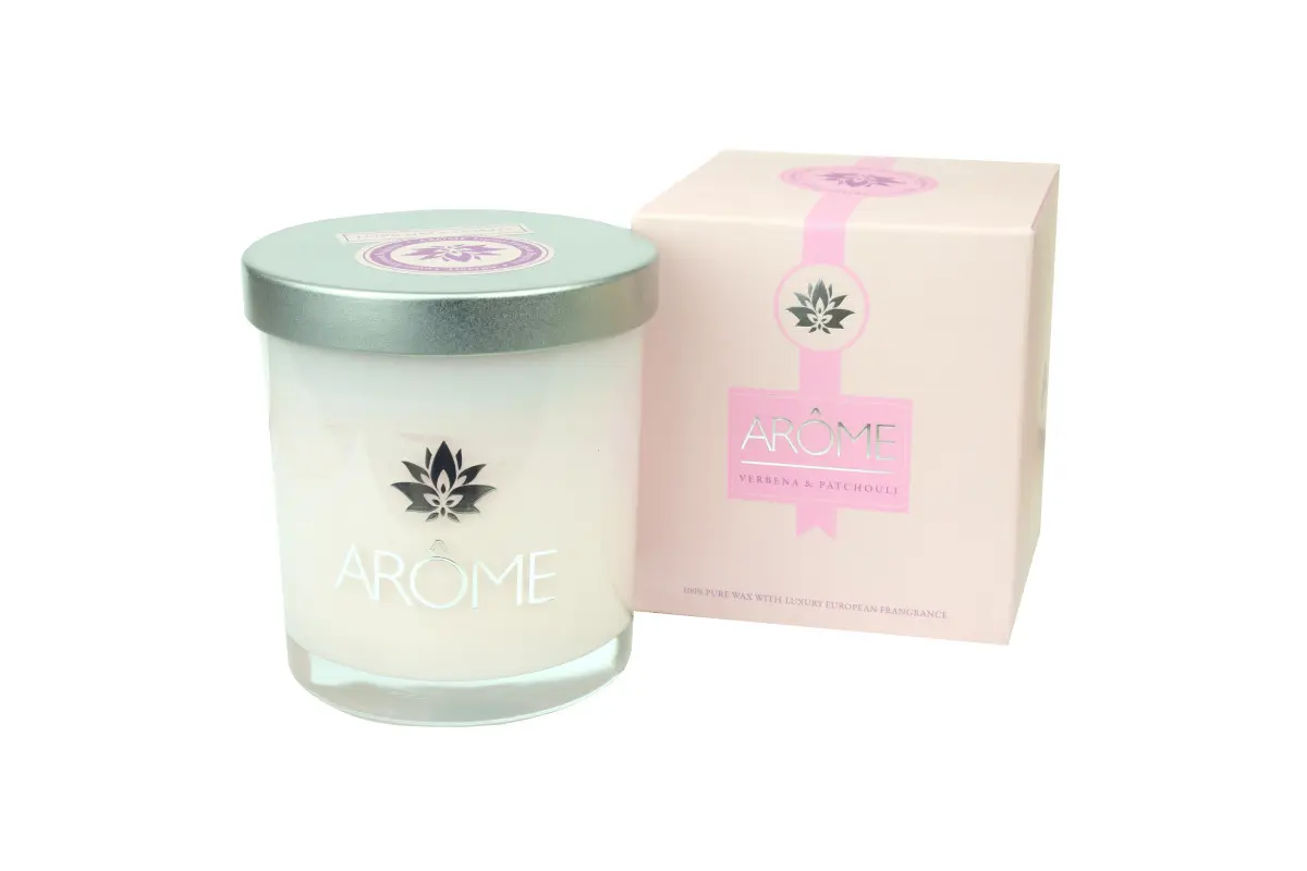 Vonná svíčka AROME ve skleničce s víčkem 200 g