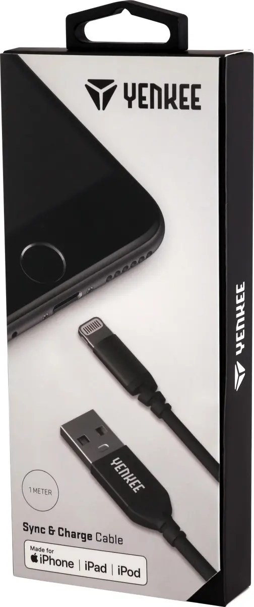 Yenkee USB YCU BK 611 lightning kabel 1 m