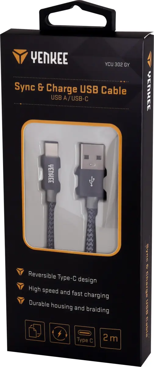 Synchronizační a nabíjecí kabel USB typ C 2 m