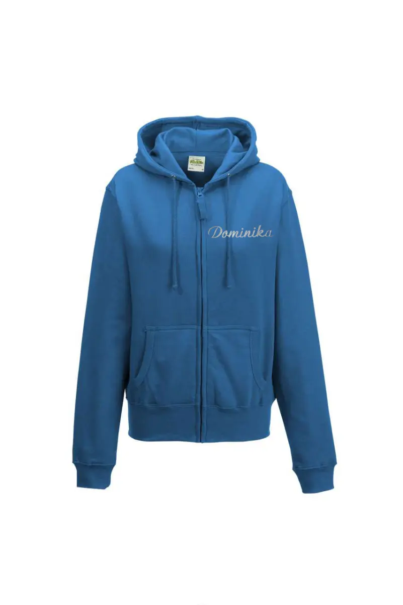 Dámská mikina na zip s kapucí personalizovaná