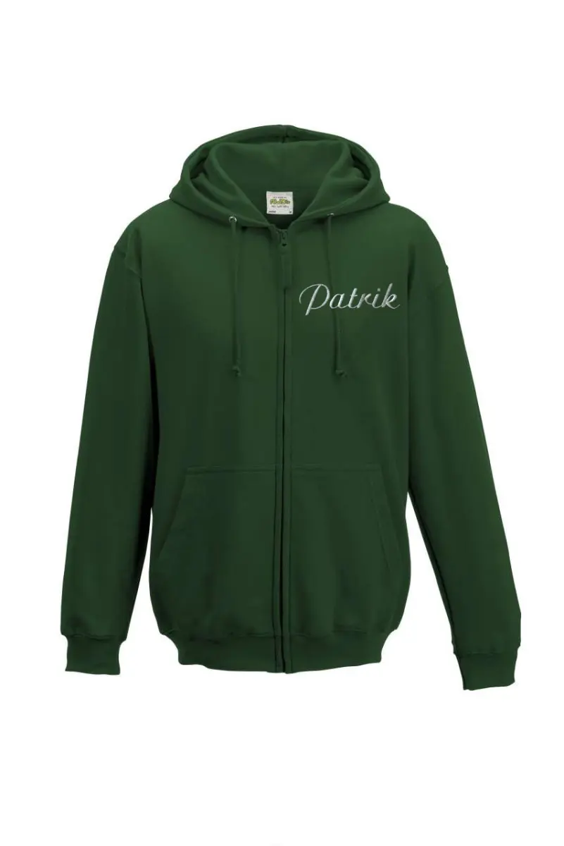 Pánská mikina na zip s kapucí personalizovaná