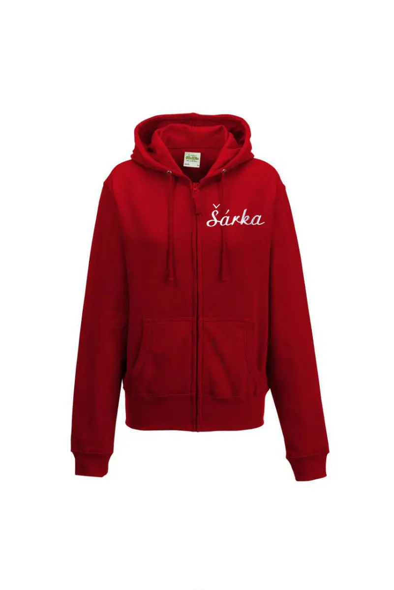 Dámská mikina na zip s kapucí personalizovaná