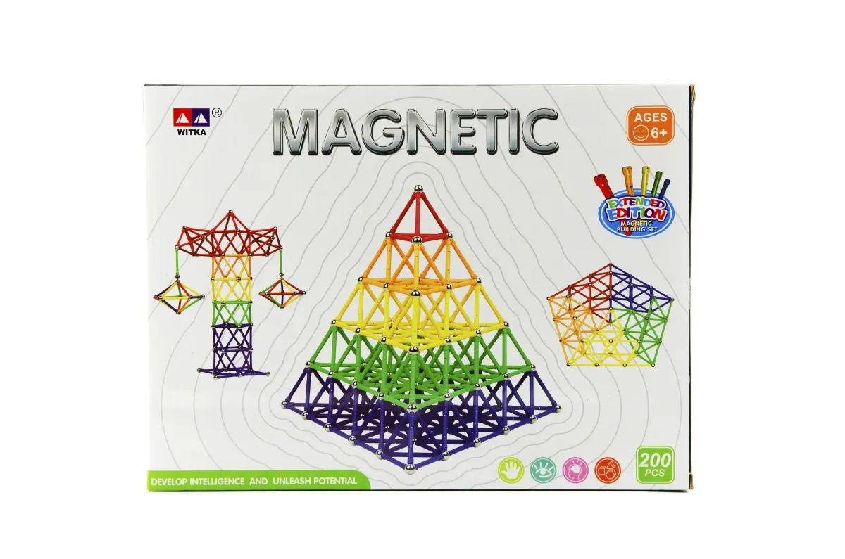 Magnetická stavebnice 200 ks
