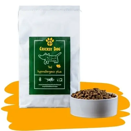 Ted hypoalergenní suché krmivo pro psy s hmyzím proteinem - „pro nejcitlivější psy” - 3 kg