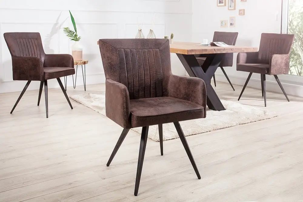 Estila Stylová židle Roadster hnědá