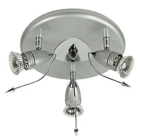 Stropní lampa Thunder 3*50W GU10 230V chrom antracit
