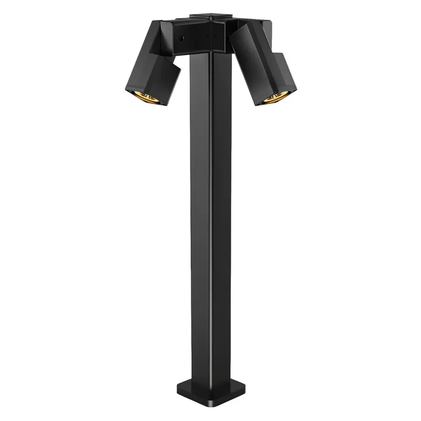 Zahradní lampa Salvia 29x80cm černá 2x35W GU10 IP65